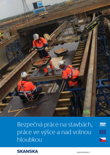 Bezpečná práce na stavbách společnosti Skanska ve výškách a nad volnou hloubkou